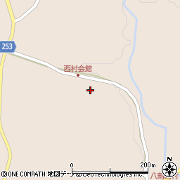 秋田県仙北市角館町八割西ケ沢19周辺の地図