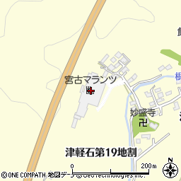 岩手県宮古市津軽石第１９地割周辺の地図