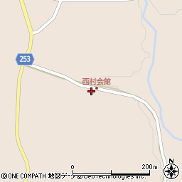秋田県仙北市角館町八割西ケ沢16周辺の地図