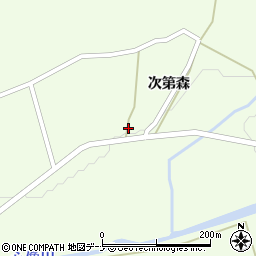 秋田県大仙市土川次第森28周辺の地図