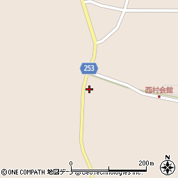 秋田県仙北市角館町八割西ケ沢周辺の地図
