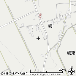 秋田県仙北市角館町雲然（碇）周辺の地図