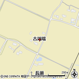 秋田県大仙市下鴬野古川端周辺の地図