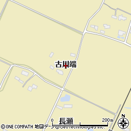 秋田県大仙市下鴬野（古川端）周辺の地図