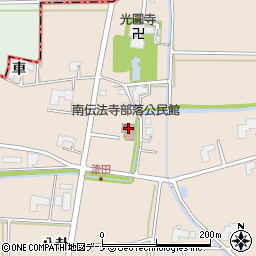 南伝法寺部落公民館周辺の地図