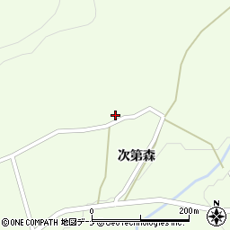 秋田県大仙市土川次第森369周辺の地図