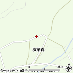 秋田県大仙市土川次第森9周辺の地図