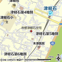 市営津軽石住宅周辺の地図