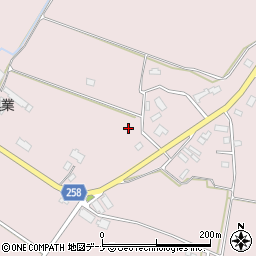 秋田県仙北市角館町薗田（西村）周辺の地図