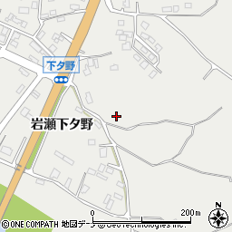 秋田県仙北市角館町（岩瀬下タ野）周辺の地図