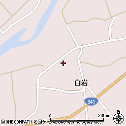 秋田県大仙市協和中淀川白岩周辺の地図