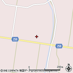 秋田県仙北市角館町薗田大久保周辺の地図