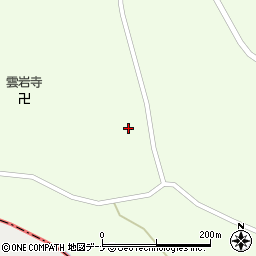 秋田県仙北市角館町白岩寺後周辺の地図