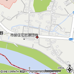 秋田県仙北市角館町西下タ野周辺の地図
