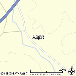 秋田県秋田市下浜名ケ沢入道沢周辺の地図