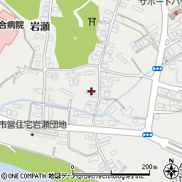 秋田県仙北市角館町岩瀬168-2周辺の地図