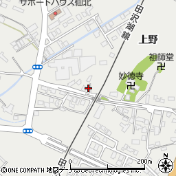 秋田県仙北市角館町上野47周辺の地図