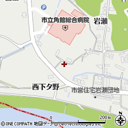 秋田県仙北市角館町岩瀬15-9周辺の地図