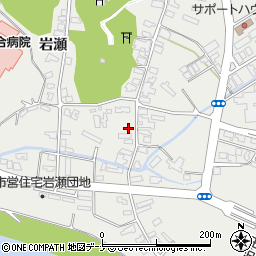 秋田県仙北市角館町岩瀬168-34周辺の地図