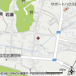 秋田県仙北市角館町岩瀬174周辺の地図