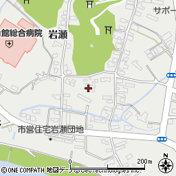 秋田県仙北市角館町岩瀬168-14周辺の地図