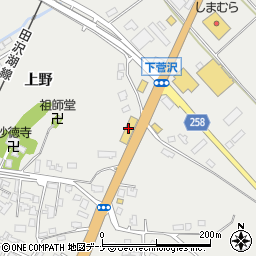 秋田トヨペット角館店周辺の地図