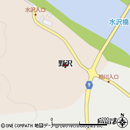 秋田県秋田市雄和平沢（野沢）周辺の地図