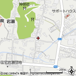秋田県仙北市角館町岩瀬175周辺の地図