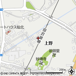 秋田県仙北市角館町上野10-15周辺の地図