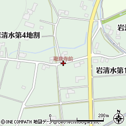 龍泉寺前周辺の地図