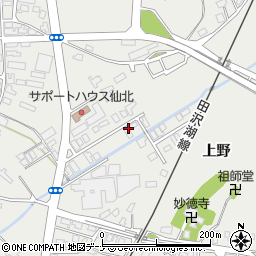 秋田県仙北市角館町勝楽周辺の地図