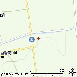 秋田県仙北市角館町白岩周辺の地図