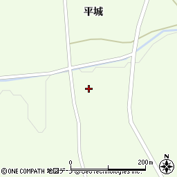 秋田県仙北市角館町白岩本町周辺の地図