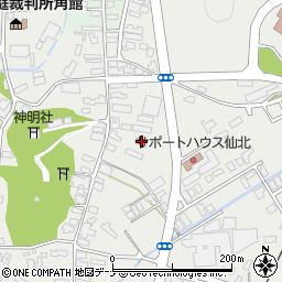 秋田県仙北市角館町岩瀬190-1周辺の地図