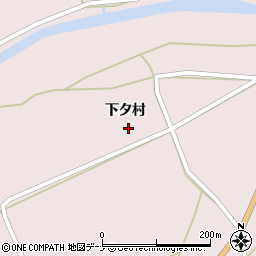 秋田県大仙市協和中淀川下タ村周辺の地図