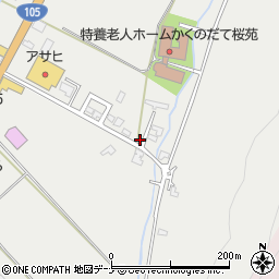秋田県仙北市角館町菅沢21周辺の地図