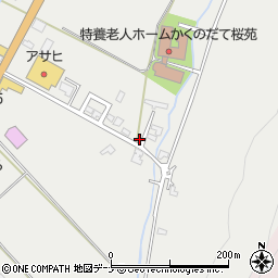 秋田県仙北市角館町菅沢21周辺の地図