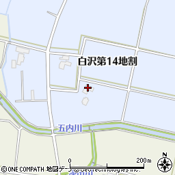 岩手県紫波郡矢巾町白沢第１４地割周辺の地図