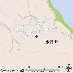 秋田県秋田市雄和平沢水沢90周辺の地図