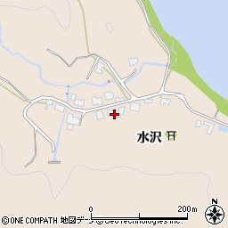 秋田県秋田市雄和平沢水沢91周辺の地図
