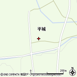 秋田県仙北市角館町白岩（平城）周辺の地図