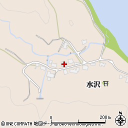 秋田県秋田市雄和平沢水沢79周辺の地図