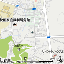 秋田県仙北市角館町岩瀬138周辺の地図