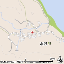 秋田県秋田市雄和平沢水沢73周辺の地図