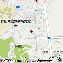 秋田県仙北市角館町岩瀬138-1周辺の地図
