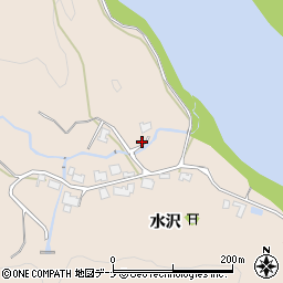 秋田県秋田市雄和平沢水沢46-2周辺の地図