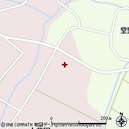 秋田県仙北市角館町薗田（東上花園）周辺の地図