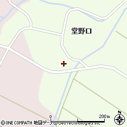 秋田県仙北市角館町白岩堂野口46周辺の地図