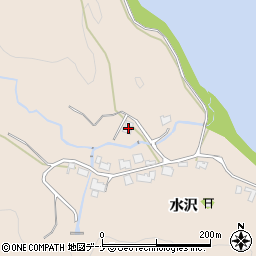 秋田県秋田市雄和平沢水沢44周辺の地図