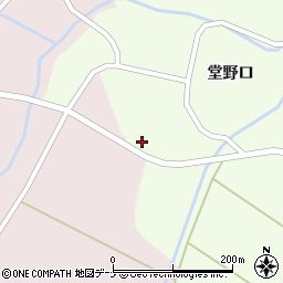 秋田県仙北市角館町白岩堂野口44周辺の地図